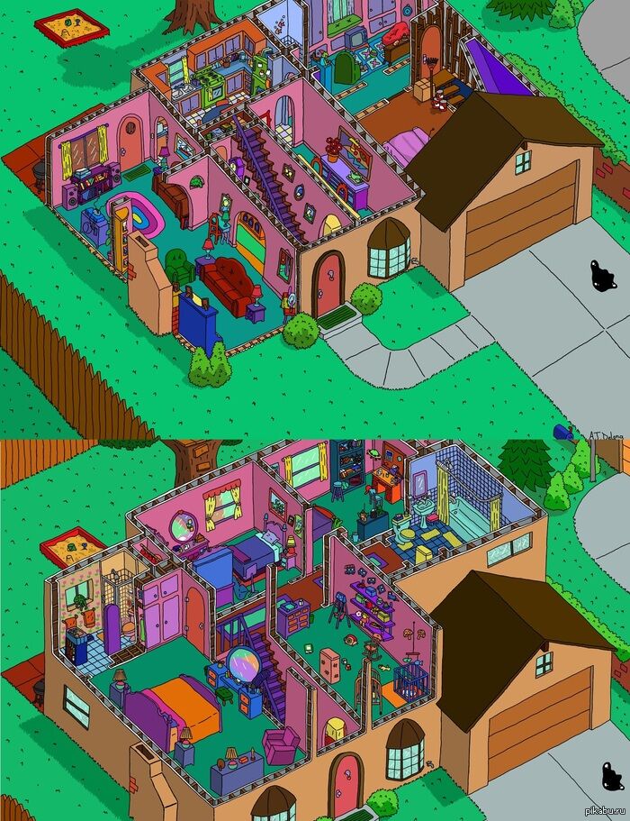 diseño casa de los simpsons
