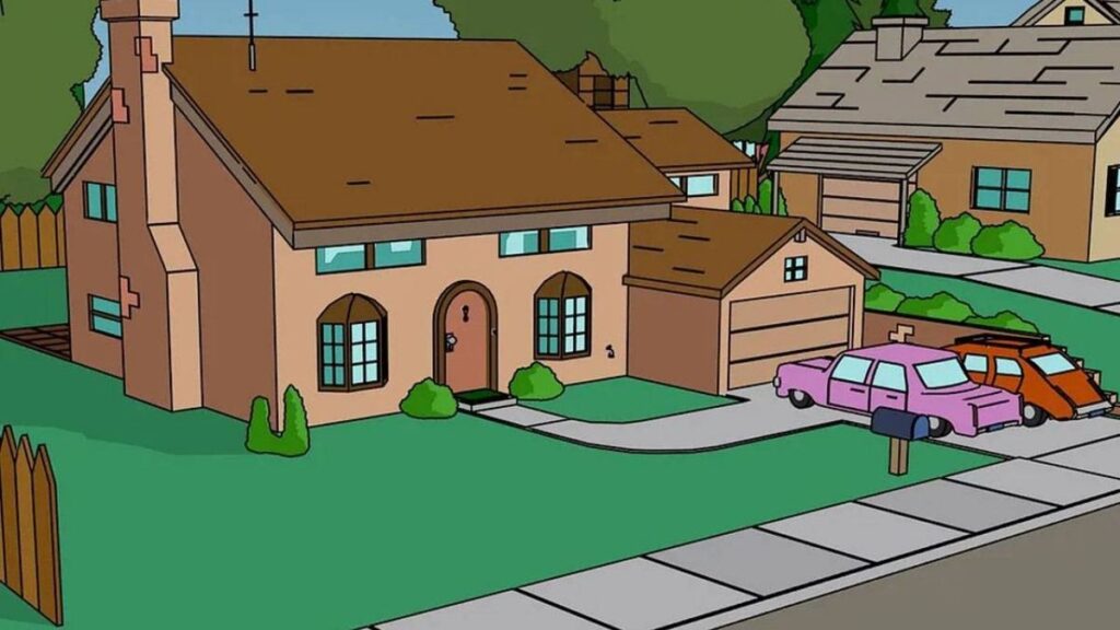 casa de los simpsons